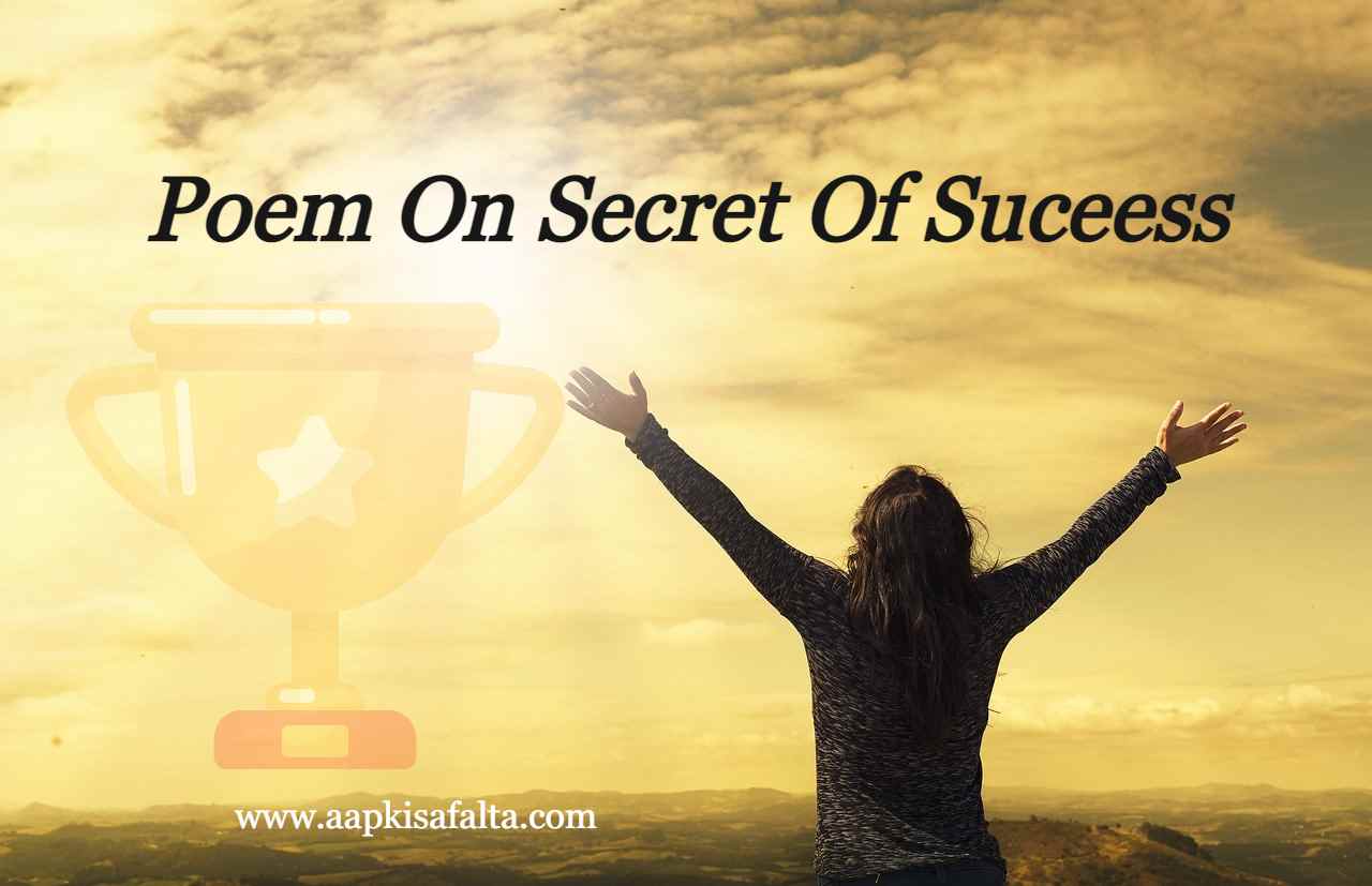 poem secret of success